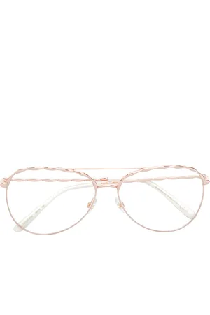 Elie saab Carved aviator frame glasses