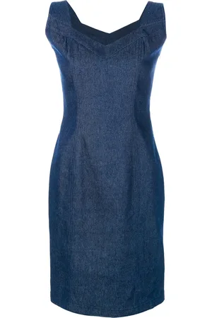 John Galliano Denim sleeveless dress