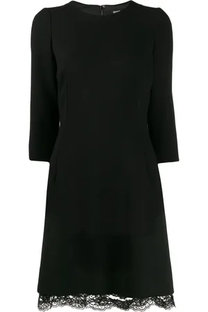 Dolce & Gabbana Vestido corto con ribete de encaje