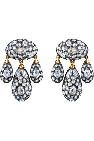 Fred Leighton Aretes con dije Modern Girandole en oro de 18kt con diamantes
