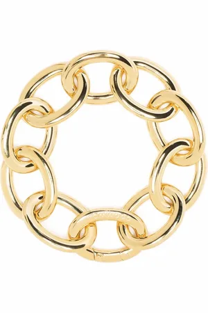TOM WOOD Pulsera de eslabones gruesos en plata de ley bañada en oro de 9kt