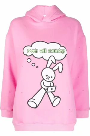Natasha Zinko Hoodie con conejo estampado