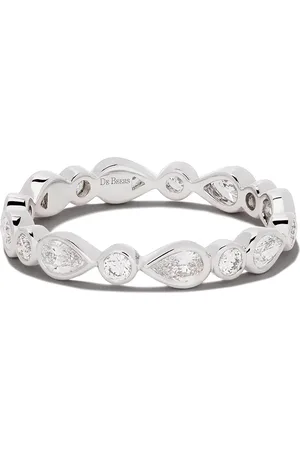 De Beers Anillo Petal en oro blanco 18kt con diamantes