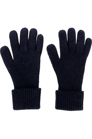 N.PEAL Ribbed knitted gloves