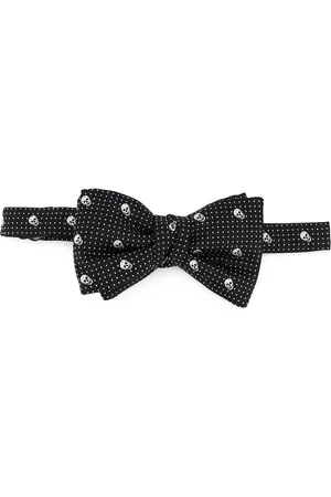 Alexander McQueen Skull-print bow tie
