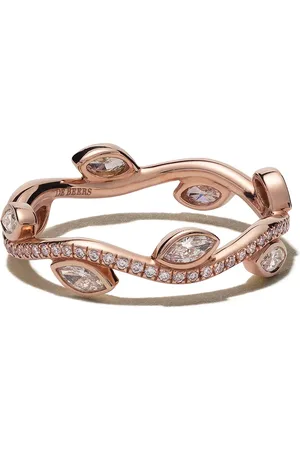 De Beers 18kt rose gold Adonis Rose diamond band