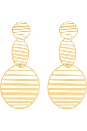 HSU JEWELLERY LONDON Aretes con tres círculos