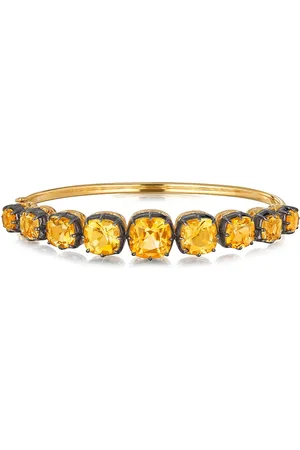 Fred Leighton Brazalete en oro de 18kt con citrinos