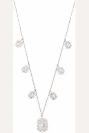 DJULA Gargantilla Sparkle nº3 en oro blanco de 18kt con diamantes