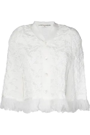 Comme des Garçons Fringed knitted shrug