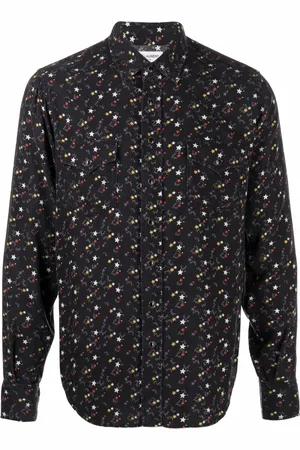 Saint Laurent Camisa con estrellas estampadas