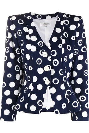 Saint Laurent Blazer con estampado de lunares
