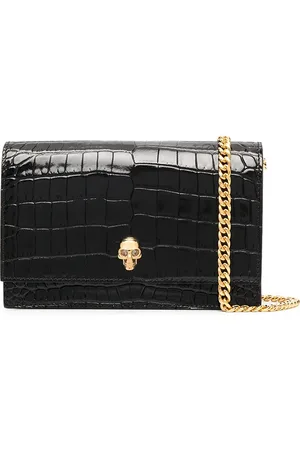 Alexander McQueen Bolsa crossbody con detalle de calavera