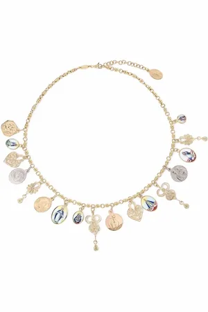 Dolce & Gabbana Collar con medallones en oro de 18kt