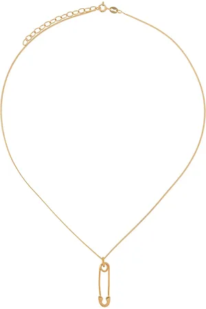 TRUE ROCKS Collar con dije de imperdible grande