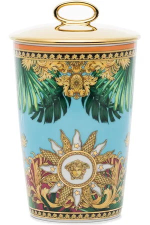 VERSACE Vela aromática con estampado Jungle