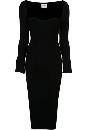 Khaite Vestido tejido de canalé The Beth