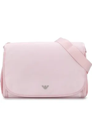 Emporio Armani Pañalera con placa del logo