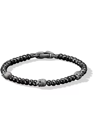 David Yurman Pulsera Memento Mori Skull Station en plata de ley de 6mm