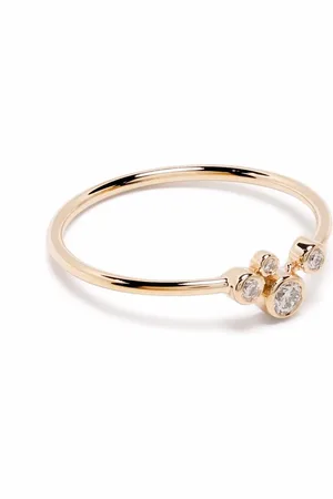 Maria Black Anillo Elena en oro amarillo de 14kt con diamantes