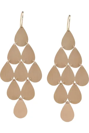 Irene Neuwirth Pendientes largos en oro rosa de 18kt