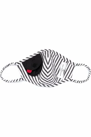 Anya Hindmarch Cubrebocas con estampado de rayas