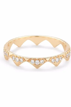 Jade Trau Anillo Clara en oro amarillo de 18kt con diamantes