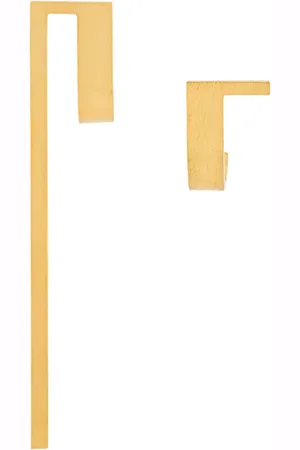 HSU JEWELLERY LONDON Aretes con motivo geométrico redondeado