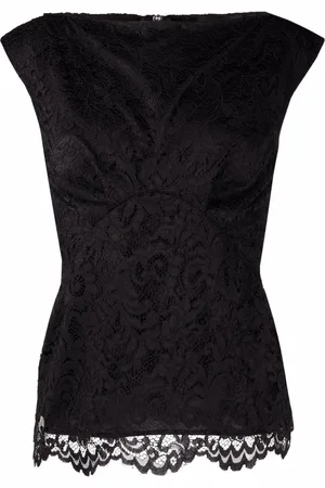 Philipp Plein Blusa sin mangas con encaje