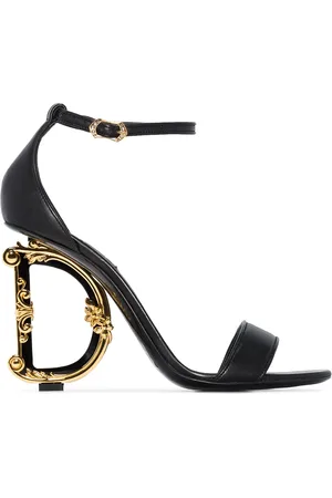 Dolce & Gabbana Sandalias con tacón y logo barroco