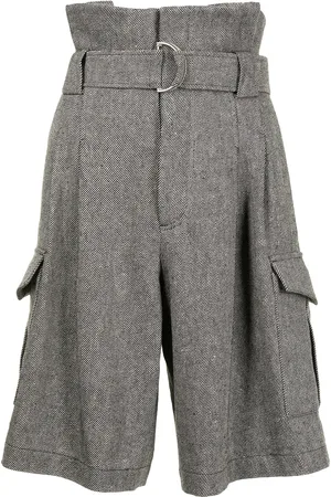 GOEN.J Shorts con cintura paper bag