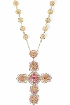 Dolce & Gabbana Collar Pizzo en oro amarillo de 18kt con turmalina