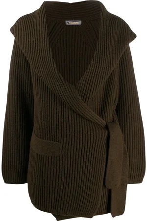 Issey Miyake Cárdigan de canalé con cuello esmoquin 1980