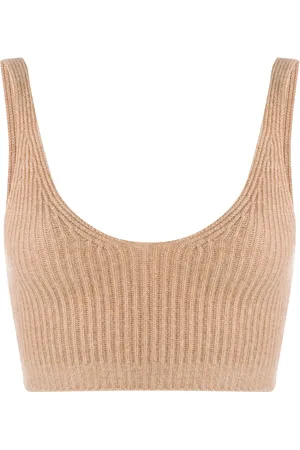 Cashmere In Love Top tejido de canalé corto