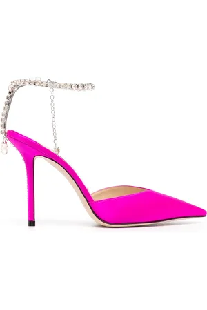 Jimmy Choo Zapatillas de satén Saeda con tacón de 100mm