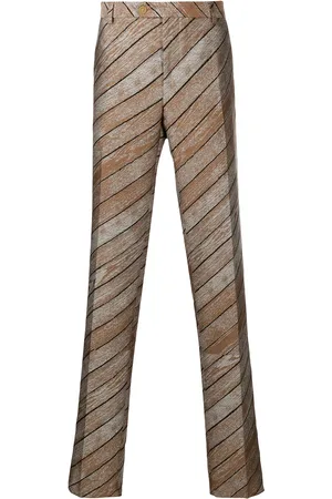 WALTER VAN BEIRENDONCK Pantalones de vestir con rayas