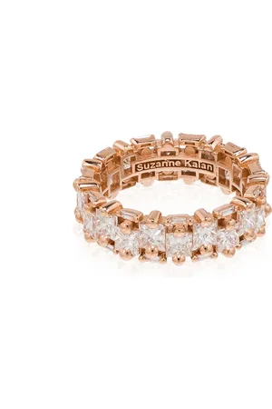 Suzanne Kalan Anillo Eternity en oro rosa de 18kt con diamantes