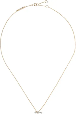 DELFINA DELETTREZ Collar Two In One en oro y oro blanco 18kt con diamantes