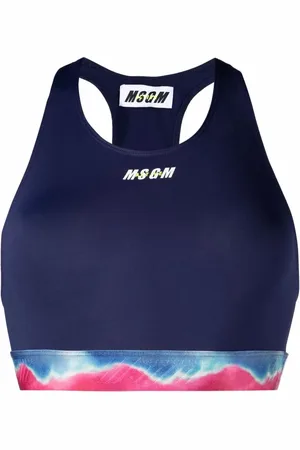Msgm Bra deportivo con motivo tie-dye
