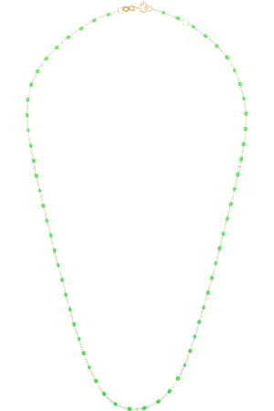 GIGI CLOZEAU Collar de cuentas neón en oro de 18 kt