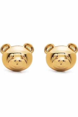 Moschino Aretes de clip con motivo Teddy Bear
