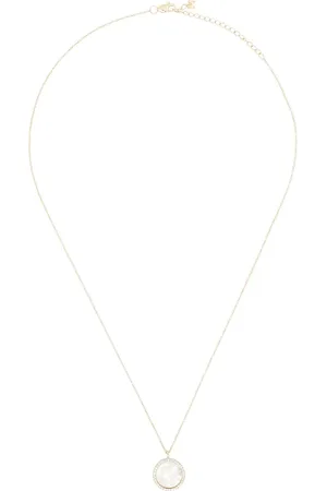 Mateo Collar en oro amarillo de 14kt con diamantes e inicial A