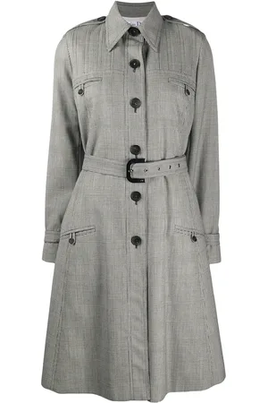 Dior Gabardina con motivo de cuadros 2000