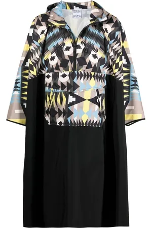 MARCELO BURLON Abrigo con capucha y motivo estampado