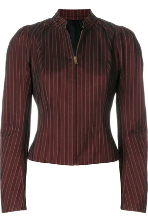 John Galliano Blusa de rayas con cierre