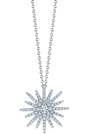 Kwiat Dije Elements Sunburst en oro blanco de 18kt con diamantes