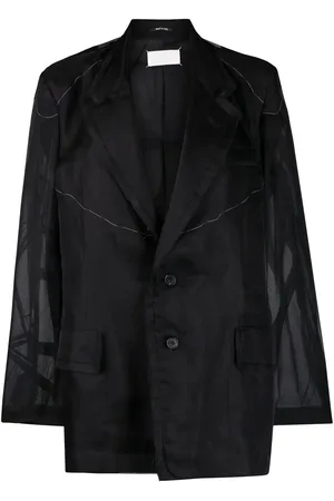 Maison Margiela Blazer con panel translúcido