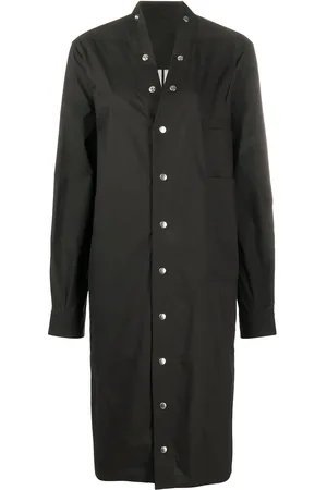 Rick Owens Vestido camisero con apliques