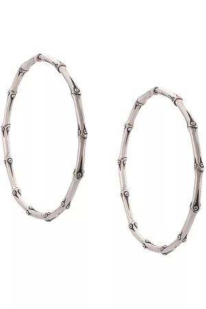 John Hardy Aretes de aro Bamboo grandes