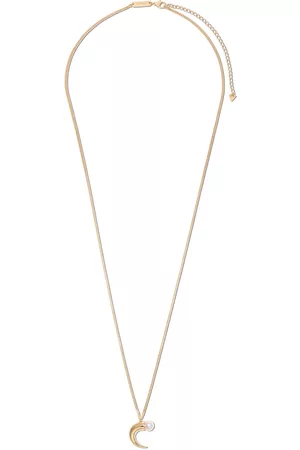 Tasaki Collar Danger Horn en oro amarillo de 18kt con perla y dije